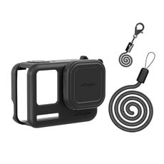 aMagisn Custodia protettiva in silicone Accessori di protezione per fotocamera sportiva per Insta360 Ace Pro (Nero)