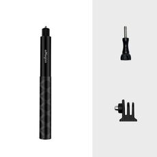 aMagisn Accessori per fotocamera sportiva con bastone selfie invisibile da 120 cm, specifica: asta+1/4 di giro 3 ganasce+vite