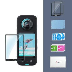 Per Insta360 X3 aMagisn Pellicola protettiva per schermo temperato Accessori per fotocamere sportive, Specifica: 2 set