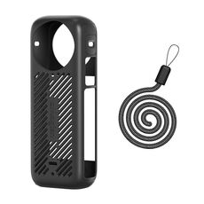 Per Insta360 X4 aMagisn Custodia protettiva in silicone nera