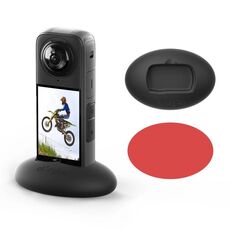 Per Insta360 X4 aMagisn Supporto antiscivolo fisso montato su veicolo a base di silicone con colla biadesiva