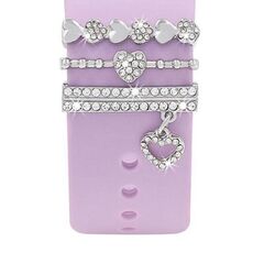 3 pezzi / set Smart Watch Universale Silicone Band Anello decorativo Accessori in metallo, Stile: 6