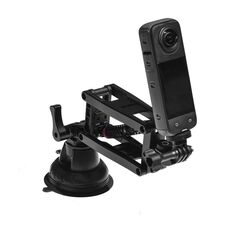 STARTRC Action Camera Supporto per auto con ventosa Braccio ammortizzante (nero)