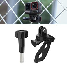 Supporto flessibile per videocamera d'azione Sunnylife, supporto per fascia avvolgente a 360 gradi, supporto per clip per tubo della bici (nero)