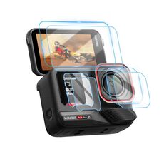 Per Insta360 Ace Pro 2 STARTRC 2 Set 3 in 1 Schermo posteriore e anteriore + Pellicola in vetro temperato per obiettivo