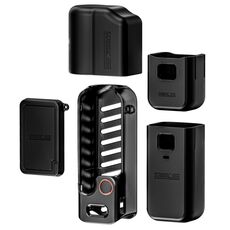 Per DJI OSMO Pocket 3 STARTRC 5 in 1 Corpo Obiettivo Maniglia Schermo Custodia in silicone TPU (Nero)