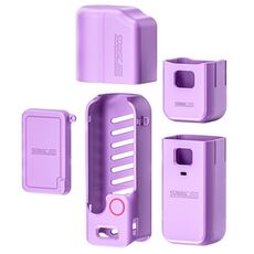 Per DJI OSMO Pocket 3 STARTRC 5 in 1 Corpo Obiettivo Maniglia Schermo Custodia in silicone TPU (Viola)