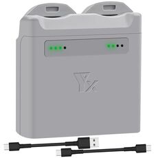 Per DJI Neo XY Caricabatterie a 2 canali Gestore di carica della batteria (grigio)