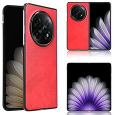 Per OPPO Find N5 Custodia per telefono con texture Litchi e retro in silicone (rosso)