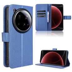Per Xiaomi 15 Ultra Diamond Texture Custodia in pelle per telefono (blu)