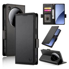 Per Xiaomi 15 Ultra Custodia per telefono in pelle smerigliata magnetica con fibbia laterale (nero)