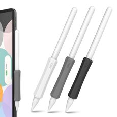 LC03-X 3 pezzi / set Custodia protettiva in silicone per stilo per Apple Pencil 2 / Pro / USB-C (bianco + grigio + nero)