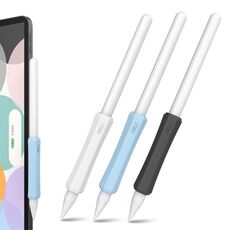 LC03-X 3 pezzi / set Custodia protettiva in silicone per stilo per Apple Pencil 2 / Pro / USB-C (bianco + blu + nero)