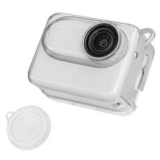 Custodia protettiva in TPU morbido per Insta360 GO 3 / 3S con copriobiettivo (trasparente)