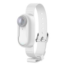 Per Insta360 GO 3 / GO 3S PULUZ Camera Custodia in silicone Cinturino da polso per bicicletta Supporto di estensione (bianco)