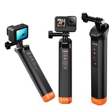 TELESIN Bluetooth Buoyancy Bar 15m Profondità Impermeabile per GoPro HERO13 / 12 / 11 / 10 / 9 / 8 Nero