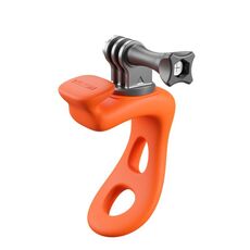 TELESIN Supporto per Action Camera in Silicone Regolabile Mini Staffa Flessibile per GoPro HERO / Insta360 / DJI Action Camera (Arancione)
