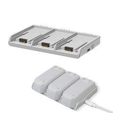 Per DJI Neo Battery LKTOP Caricabatterie a tre vie Hub di ricarica rapida da 65 W (grigio)