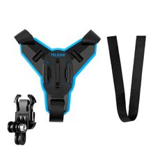 TELESIN Supporto per casco da moto per videocamera sportiva per GoPro HERO Series / DJI Osmo Action / Insta360, specifiche: supporto + fibbia a J