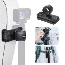 Amagisn Selfie Stick Hanger Action Camera Zaino Attacco rapido per Insta360 / DJI / GoPro (Nero)