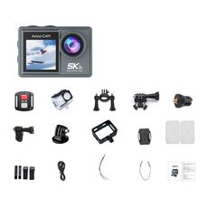 M40R con telecomando, videocamera d'azione 5K, anti-vibrazione, registrazione HD per riprese in bicicletta, videocamera subacquea