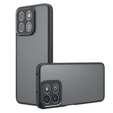 Per Honor Play 60 Plus / 200 Smart / X7c Armor Precise Hole PC Hybrid TPU Custodia per telefono (nero satinato)