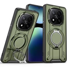 Per Redmi Note 14 Pro+ 5G Supporto ad anello rotante Custodia magnetica MagSafe per telefono (verde)