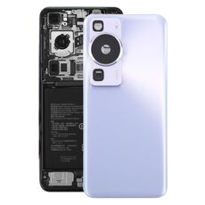 Per Huawei P60 Cover posteriore batteria con copriobiettivo fotocamera (viola)