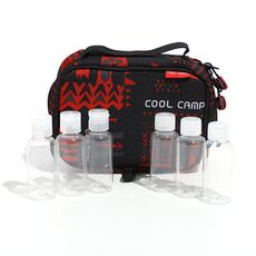COOL CAMP 6 in 1 Barattolo per spezie portatile per barbecue Contenitore per spezie da campeggio e picnic Set di bottiglie per spezie da appendere all'aperto