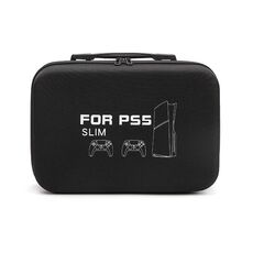 BKANO per Sony PS5 Slim Borsa portaoggetti rigida a tracolla Valigia portaoggetti (Nero)