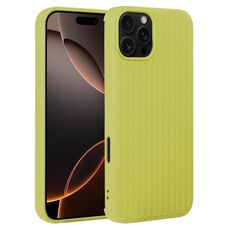 Per iPhone 16 Pro Max Custodia per telefono in silicone con trama intrecciata (verde)
