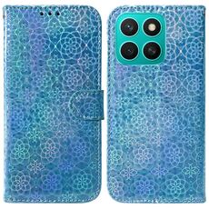 Per Honor X8c 4G Custodia per telefono in pelle con fibbia magnetica colorata (blu)