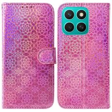 Per Honor X8c 4G Custodia per telefono in pelle con fibbia magnetica colorata (rosa)