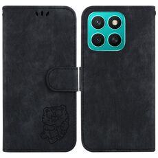 Per Honor X8c 4G Custodia per telefono in pelle goffrata Little Tiger (nero)