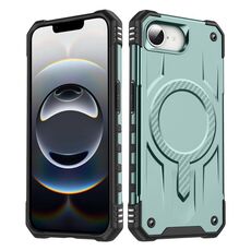 Per iPhone 16e Straship MagSafe TPU Hybrid PC Phone Case (verde notte)