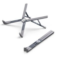 LS-001 Supporto portatile pieghevole per laptop con dissipazione del calore elevata (grigio)