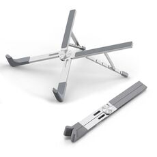LS-001 Supporto portatile pieghevole per laptop con dissipazione del calore aumentata (argento)