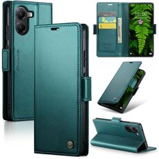 Per Xiaomi Poco X7 Pro CaseMe 023 Butterfly Buckle Litchi Texture RFID Anti-furto Custodia per telefono in pelle (verde)