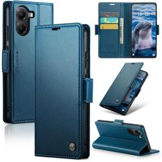 Per Xiaomi Poco X7 Pro CaseMe 023 Butterfly Buckle Litchi Texture RFID Anti-furto Custodia per telefono in pelle (blu)