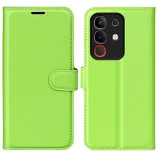 Per vivo Y29 4G Custodia per telefono in pelle con texture Litchi orizzontale con supporto (verde)