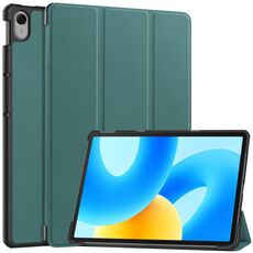 Per Huawei MatePad 11.5 2023 Custer Texture 3-Fold Custodia in pelle per tablet (verde)