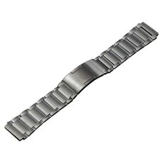 Per Huawei Watch 4 Pro/GT3/GT2 Porsche Ver 22mm Cinturino in acciaio al titanio con fibbia a tre ceppi HW (grigio)