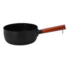 22 cm senza coperchio bollire spaghetti istantanei padella antiaderente integratore alimentare per bambini padella maifan pietra piccola pentola per il latte (nero)