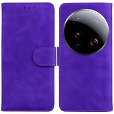 Per Xiaomi 15 Ultra Skin Feel Custodia in pelle Flip Color Pure (viola)