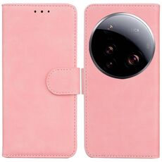 Per Xiaomi 15 Ultra Skin Feel Custodia in pelle Flip Color Pure (rosa)