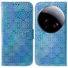 Per Xiaomi 15 Ultra Custodia per telefono in pelle con fibbia magnetica colorata (blu)