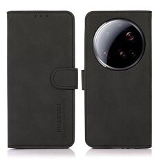 Per Xiaomi 15 Ultra KHAZNEH Custodia in pelle con texture opaca (nero)
