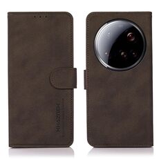 Per Xiaomi 15 Ultra KHAZNEH Custodia in pelle opaca (marrone)
