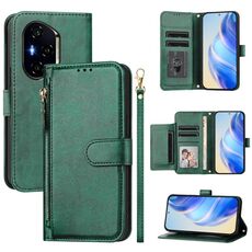 Per Honor 400 Multi-Card Slots Zipper Wallet Custodia in pelle per telefono (verde)