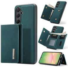 Per Samsung Galaxy A56 5G DG.MING M1 Series Portafoglio multi-carta a 3 ante + custodia magnetica per telefono (verde)